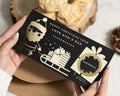 Personalised Christmas Gift Voucher, Scratch To Reveal Holiday, Santa Gift Card, Custom Travel Surprise, Gold Foil, For Kids