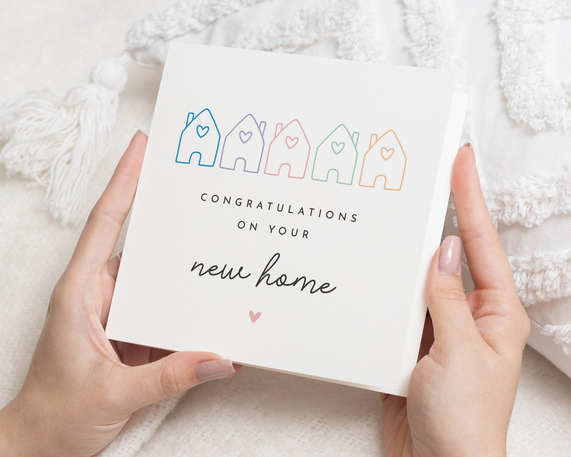 New Home Card, Congratulations Card, Housewarming Card, Greeting Card, Simple New Home Card, Cute House Card, Congrats on Your New Home
