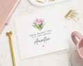 Mother's Day Card for Auntie, Auntie Mother's Day Card, Floral Mother's Day Card, Special Aunt Card, Personalised Mother's Day Card