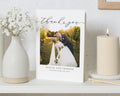 Personalised Wedding Thank You Card, Photo Wedding Thank You Card, Thank You Cards, Minimal Wedding Thank You Cards, Folded Thank You Card