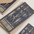 Shania Twain Gig Ticket Gift Voucher, Personalised Gold Foil Gift Voucher, Foiled Concert Reveal, Shania Twain Surprise Gig Ticket