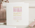 Birthday Card for Best Friend, Bestie Birthday Card, Birthday Card for Her, Cute Birthday Card, Simple Friend Birthday Card