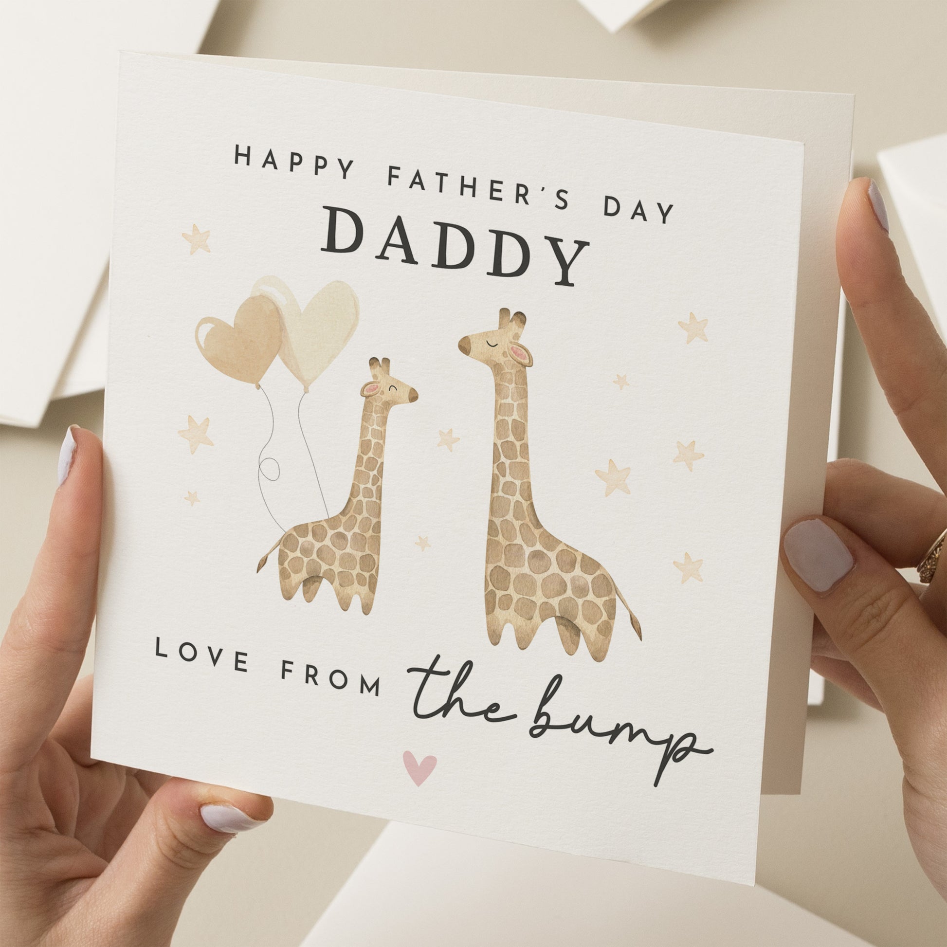 Cute Daddy Fathers Day Card From Baby, Fathers Day Card From Bump, Special Daddy Card, Fathers Day Card For Daddy, From Bump, Baby