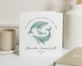 New Baby Card, Personalised Baby Card, Whale Card, Baby Boy Card, Baby Girl Card, Welcome To The World Card, Cute Animal Card
