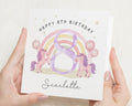 8th Birthday Card for Girl, Personalised Unicorn Birthday Card, Daughter Birthday Card, Granddaughter Niece Birthday Card, Age 8 Card