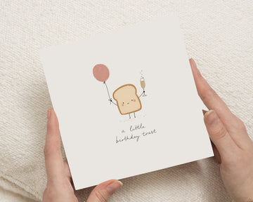 Funny Birthday Card, Cute Birthday Card, Pun Birthday Card, Toast Birthday Card, Birthday Card for Friend, Birthday Card for Her