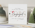 Engaged Christmas Card, First Christmas Engaged Card, Christmas Card for Fiancé, Personalised Engagement Card, 2023 Engaged Card