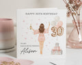 30th Birthday Card for Her, Personalised Birthday Card, Favourite Person Birthday Card, Champagne Birthday Card, 30th Birthday Gift