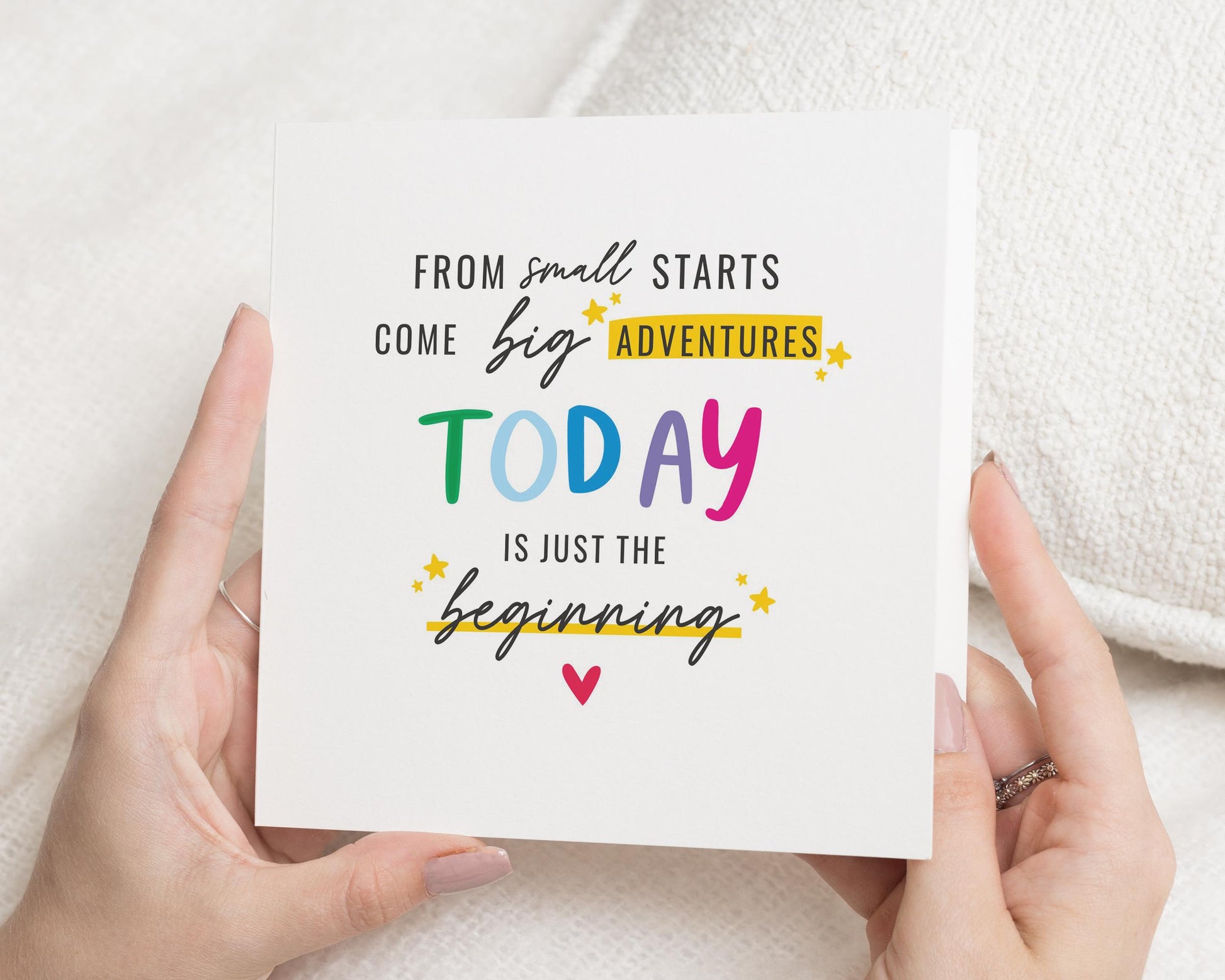 Congratulations Card, New Job Card, Exam Card, Graduation Card, Adventure Card, Motivational Card, Encouragement Card, Simple Card