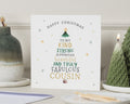 Christmas Card for Cousin, Cousin Christmas Card, Happy Christmas Card, Personalised Christmas Card, Christmas Card for Her, For Him