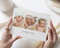 Baby Boy Photo Thank You Cards, Cute New Baby Cards Thank You, Personalised Thank You Cards New Baby Girl, Baby boy Postcard Thankyou Card