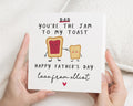 Fathers Day Card for Dad, Cute Fathers Day Card from Son, Personalised Card for Dad, Happy Fathers Day Card, Jam Toast Card