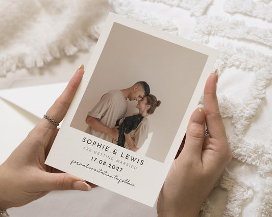 Personalised Save the Date Card, Photo Save the Date Card, Wedding Save the Date, Custom Save the Date, Simple Save the Date Card