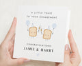 Gay Engagement Card, Same Sex Engagement Card, Engagement Card for Male Couple, Personalised Engagement Card, Cute Congratulations Card