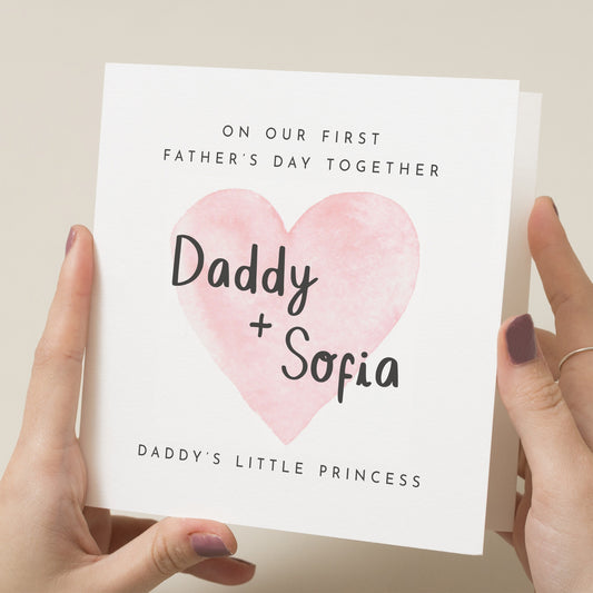 Personalised First Fathers Day 2024 Card, 1st Father&#39;s Day As My Daddy Card, 2024 Baby First Fathers Day Card, First Fathers Day Gift