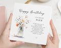 Birthday Card for Nan, Nan Birthday Card, Birthday Card for Grandma, Floral Birthday Card, Special Nan Birthday Card, Cute Birthday Card