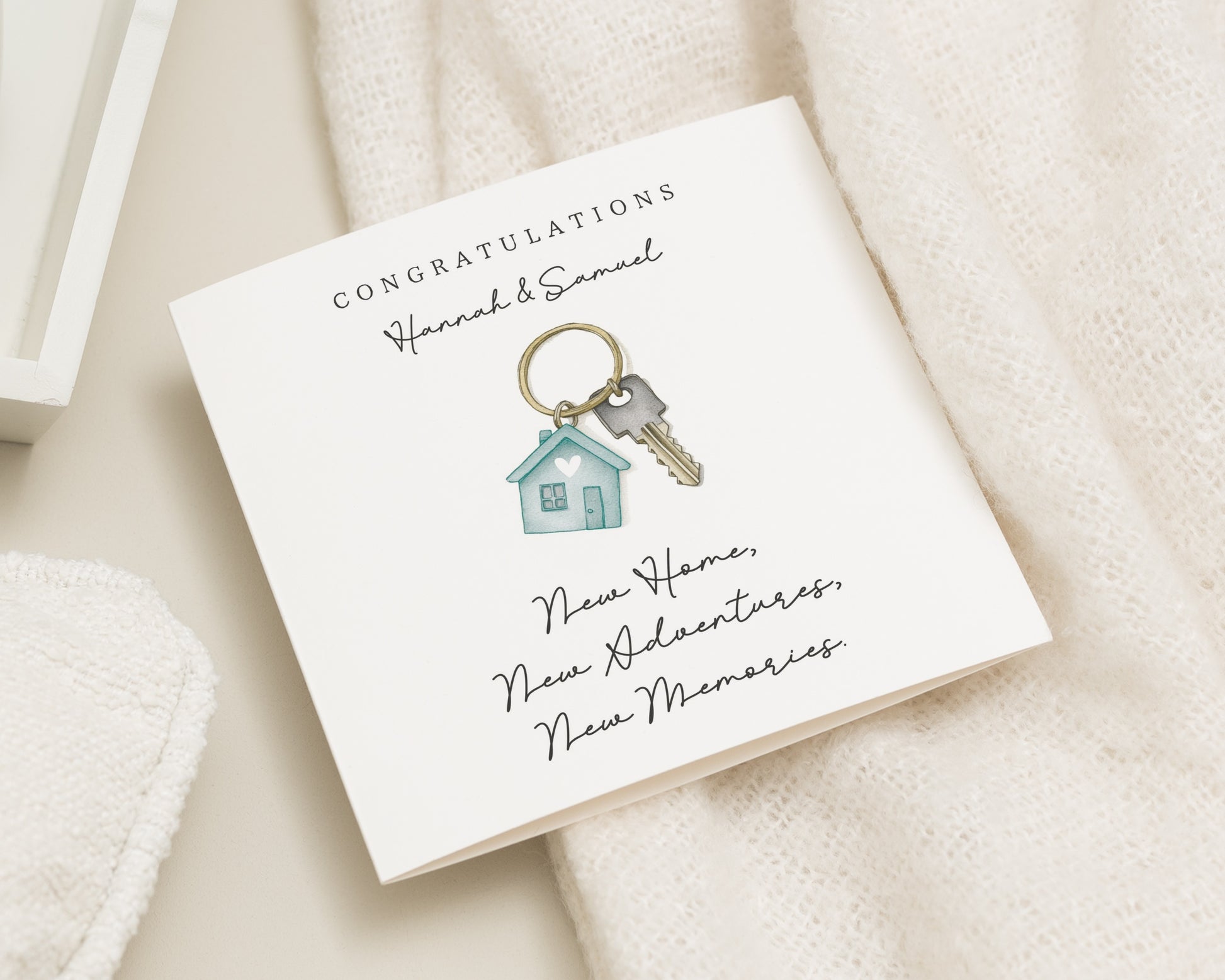 New Home Card, Personalised New Home Card, Congratulations Card, New Home Gift, Housewarming Card, New Home Card for Couple