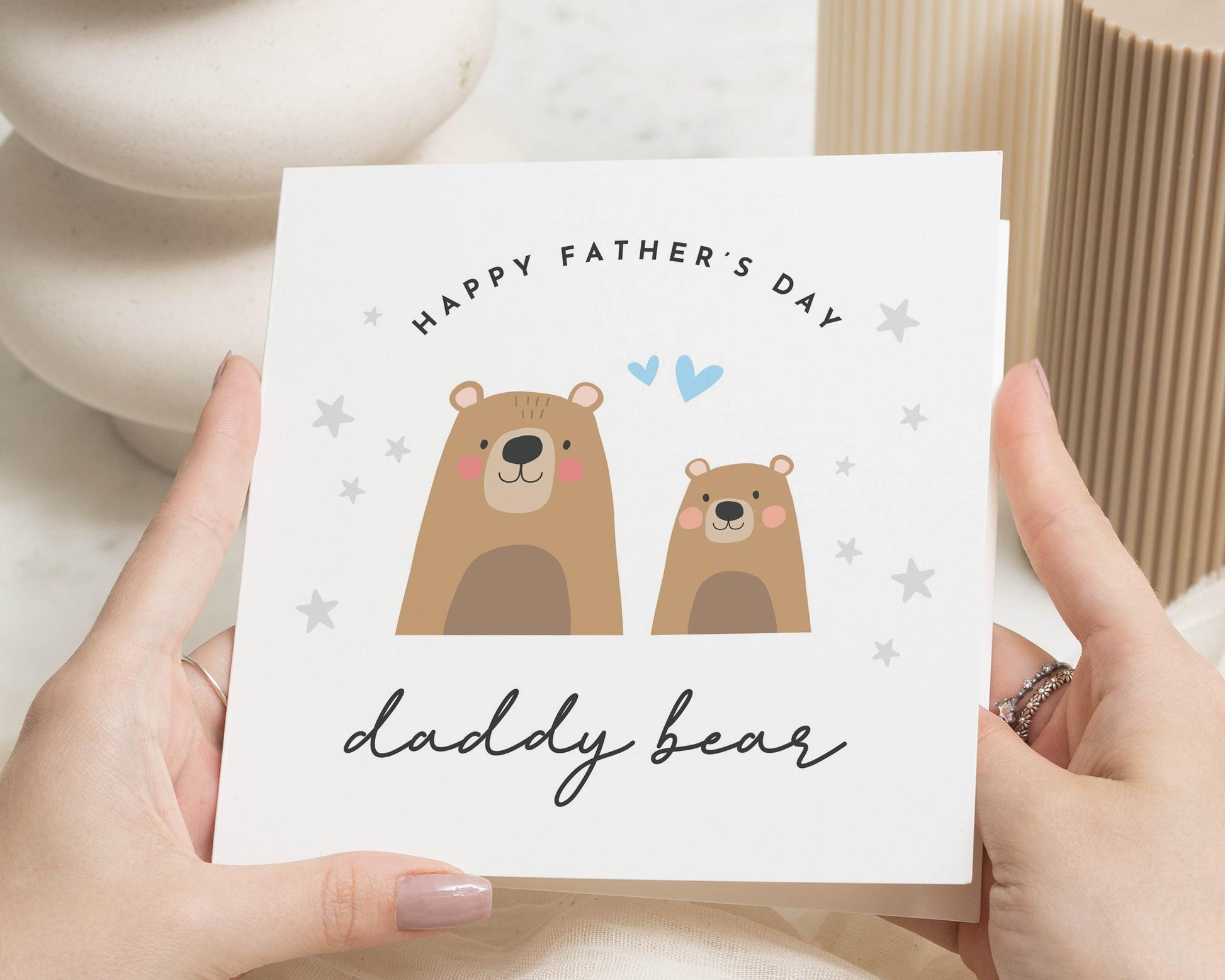 Fathers Day Card Daddy Bear, Fathers Day Card from Kids, Cute Bear Card, Fathers Day Card for Dad, Daddy Fathers Day Card, Bear Card