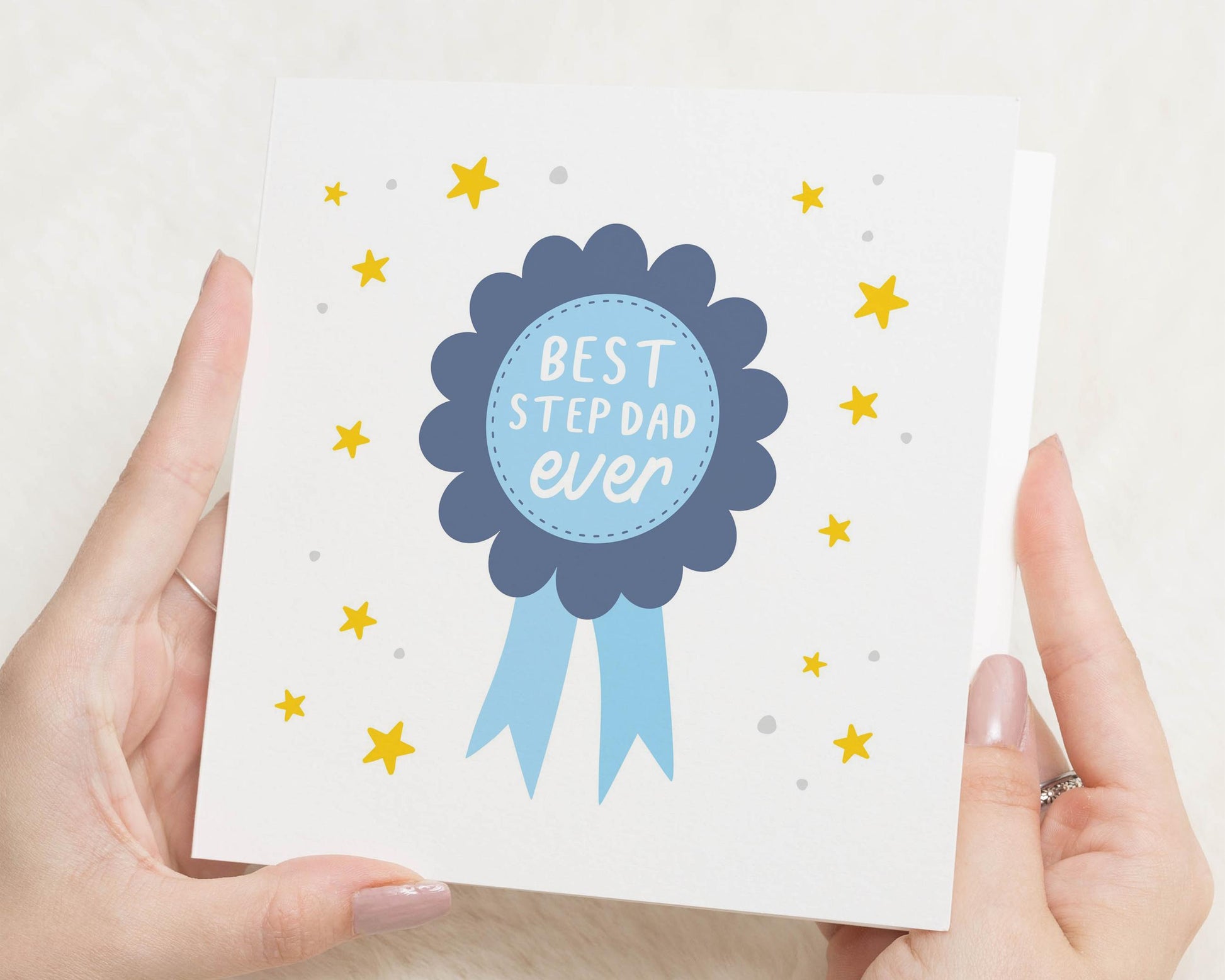 Fathers Day Card for Step Dad, Step Dad Birthday Card, Best Step Dad Card, Card for Him, Cute Fathers Day Card