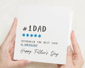 Fathers Day Card, 1 Dad Card, Fathers Day Card from Son or Daughter, Best Dad Card, Funny Fathers Day Card, Happy Fathers Day Card