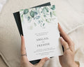 Sage Green Wedding Invitations, Eucalyptus Wedding Invite, Botanical Greenery Wedding Stationery, Elegant Personalised Invitation Suite