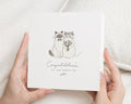 Wedding Card, Wedding Cards, Wedding Day Card, Congratulations Card, Cute Cat Wedding Card, Cards for Bride and Groom, Newlyweds Card