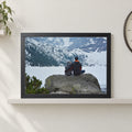 Personalised Travel Photo Print From Your Photo, Custom Framed Print, Adventure Wall Art, Holiday Gift, Couple Gift, Black Frame