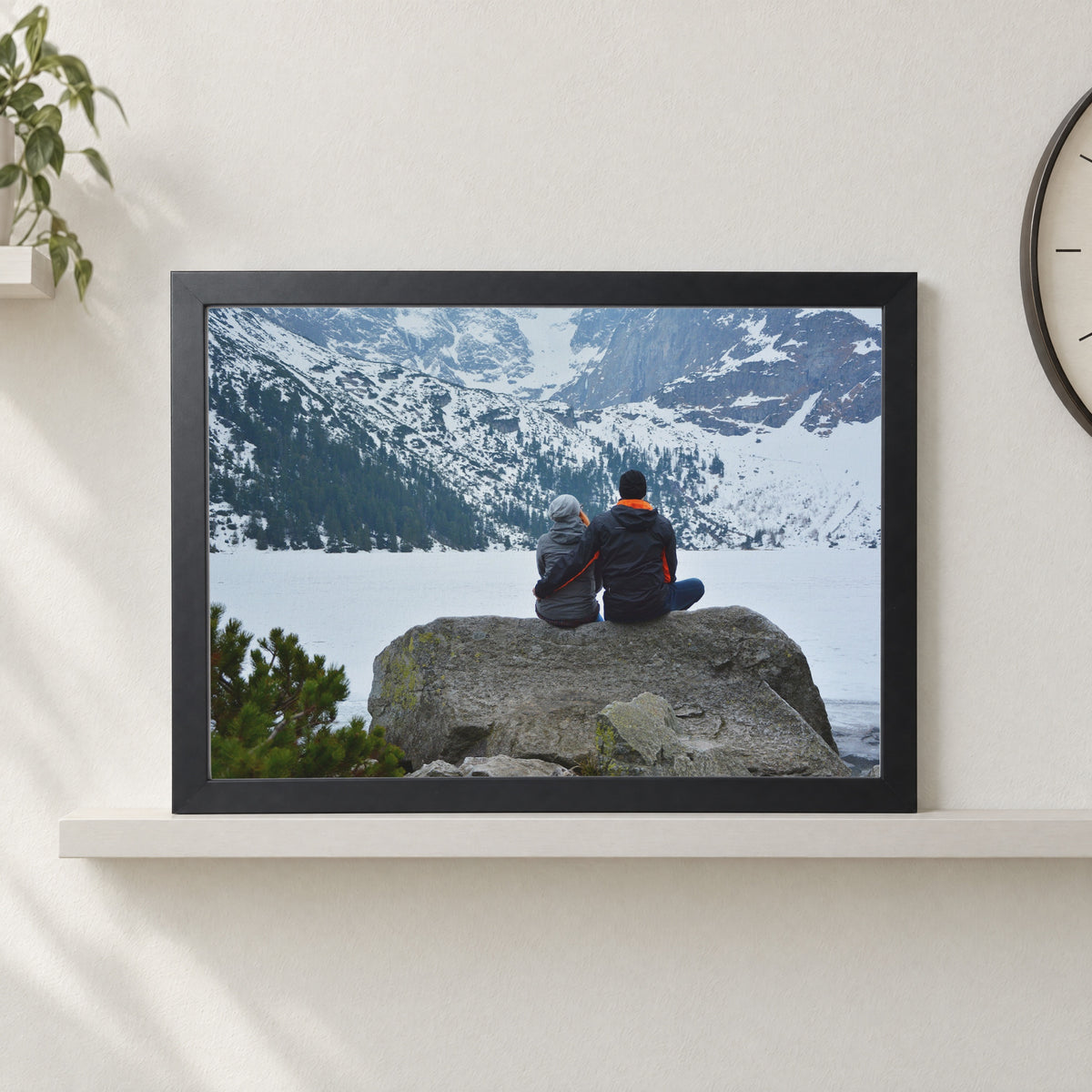 Personalised Travel Photo Print From Your Photo, Custom Framed Print, Adventure Wall Art, Holiday Gift, Couple Gift, Black Frame