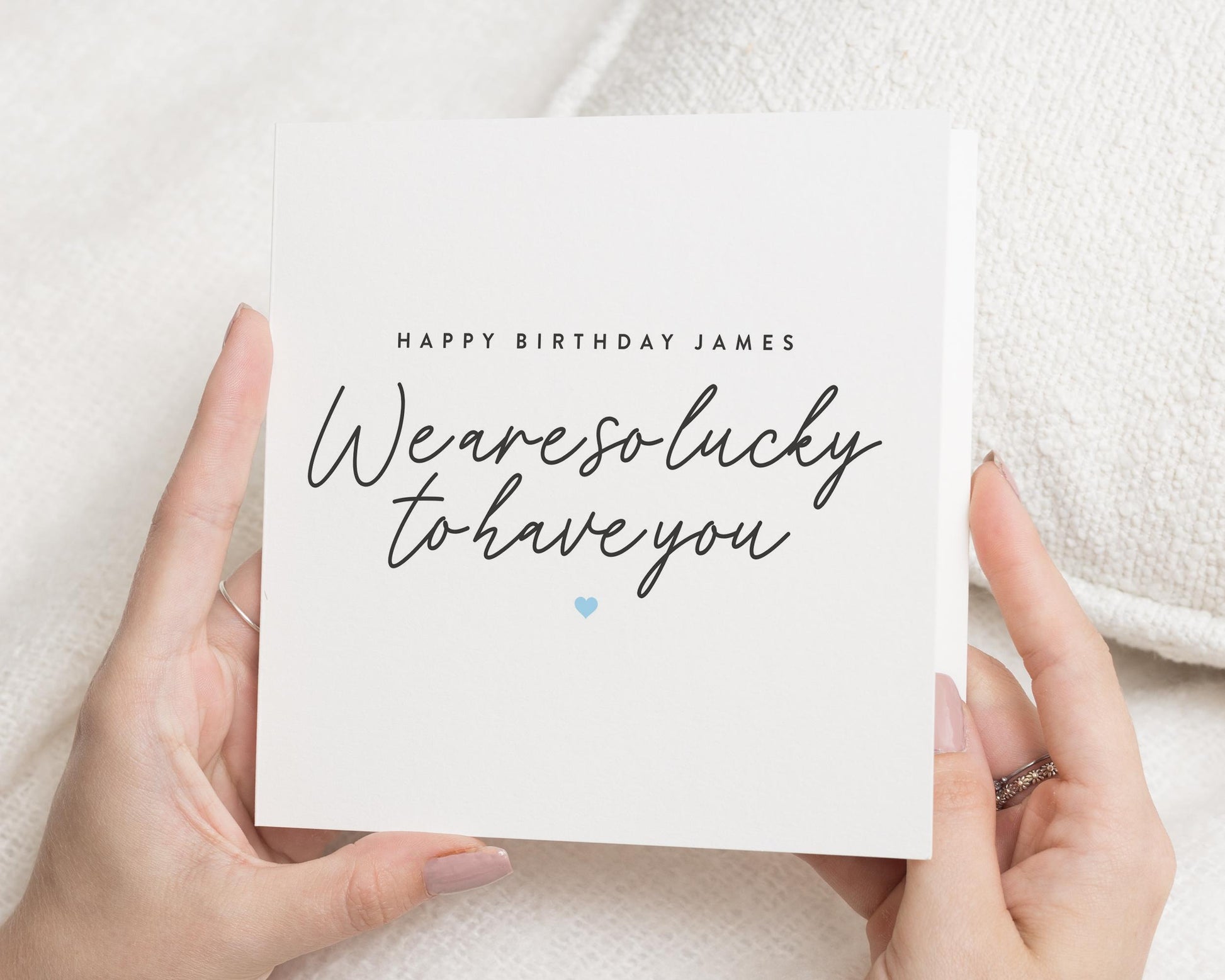 Birthday Card for Him, Personalised Birthday Card, Birthday Card for Husband, Birthday Card for Dad, Simple Birthday Card