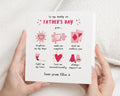 Fathers Day Card from Daughter, Fathers Day Card for Dad, Cute Fathers Day Card, Personalised Card for Daddy, Fathers Day Gift