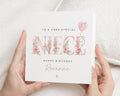 2nd Birthday Card for Niece, Personalised Niece Birthday Card, 2nd Birthday Card for Girl, Floral Birthday Card, Age 2 Card