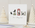 Christmas Card, Four Calling Birds Christmas Card, Funny Christmas Card, Cute Xmas Card, Bird Christmas Cards, Twelve Days Card