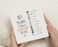 10th Anniversary Card, 10 Year Anniversary Card, Tin Anniversary Card, 10 Years Down Card, Wedding Anniversary Card for Couple