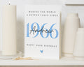 Personalised 60th Birthday Card, 60th Birthday Card for Him, Birthday Card for Dad, Grandad 60th Birthday Card, Custom Milestone Card