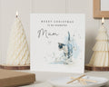 Christmas Card for Mum, Merry Christmas Mum Card, Cat Christmas Card, Cute Christmas Card for Her, Animal Christmas Card, Mum Xmas Card