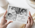 Black & White Photo Thank You Cards, New Baby Photo Thank You Cards, Baby Personalised Thank You Card, Baby Shower Thank You Cards