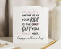 Mothers Day Card, Funny Mothers Day Card, Mum Card, Card from Kids, Mothers Day Card from Children, Gift for Mum, Happy Mothers Day Card