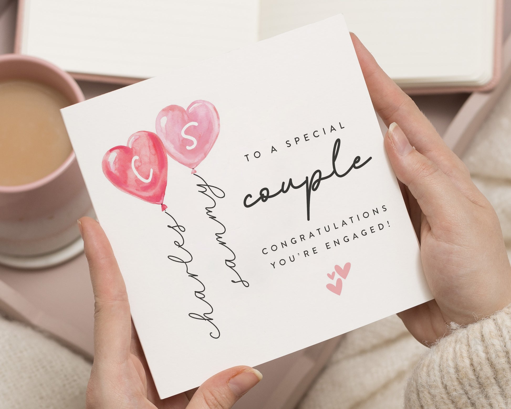 Engagement Card for Couple, Personalised Engagement Card, Congratulations Card, Special Couple Engagement Card, Engagement Gift Card