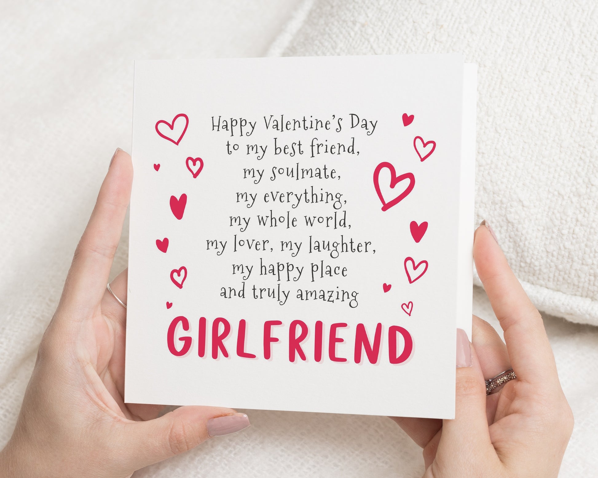 Valentines Day Card for Girlfriend, Romantic Card for Her, Girlfriend Valentines Card, Cute Valentines Card, Love Card for Girlfriend