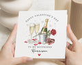 Valentines Day Card for Boyfriend, Personalised Valentines Card, Romantic Card for Him, Champagne Valentines Card, To My Boyfriend Card
