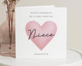 Birthday Card for Niece, Personalised Niece Birthday Card, Birthday Card for Girl, Special Niece Birthday Card, Cute Birthday Card