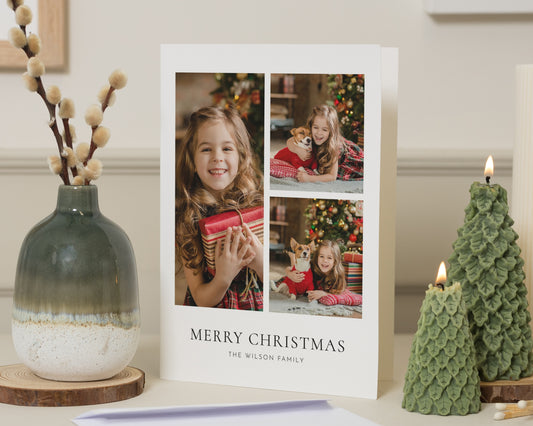Personalised Photo Christmas Card, Pack of Christmas Cards, Family Christmas Cards, Pack of 10, 20, 50 or 100
