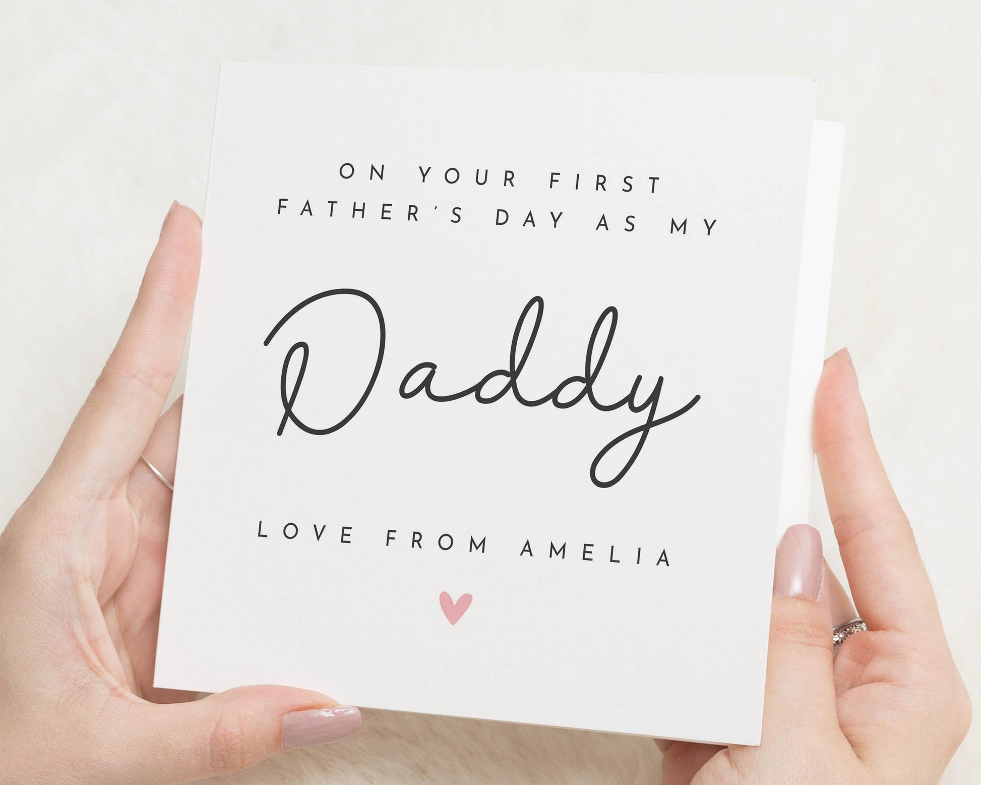 First Fathers Day Card from Baby, Fathers Day Card for Daddy, Personalised Fathers Day Card, Fathers Day Card from Daughter