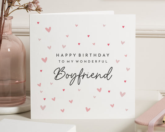 Birthday Card for Boyfriend, Boyfriend Birthday Card, Birthday Card for Him, Romantic Birthday Card, Cute Birthday Cards for Men