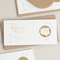 Personalised Thank You Gold Foil Scratch Gift Voucher, Thank You Gift Voucher, Thank You Gift, Scratch To Reveal, Gift Experience Ticket