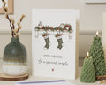 Personalised Christmas Card for Couple, Christmas Card for Couples, Special Couple Christmas Card, Custom Names Stocking Xmas Card