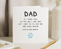 Fathers Day Card from Dog, Birthday Card for Dad, Cute Dad Card, Personalised Dog Card, Card from Pet, Fathers Day Card for Him