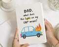 Birthday Card for Dad, Funny Dad Birthday Card, Car Card for Dad, Fathers Day Card for Dad, Funny Fathers Day Card, Dad Joke Card