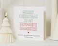 Christmas Card for Daughter, Funny Daughter Christmas Card, Merry Christmas Card, Favourite Daughter Card, Xmas Card for Her
