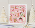 Christmas Card for Friend, Cocktail Christmas Card, Christmas Card for Her, Cute Christmas Card, Festive Drinks Christmas Card